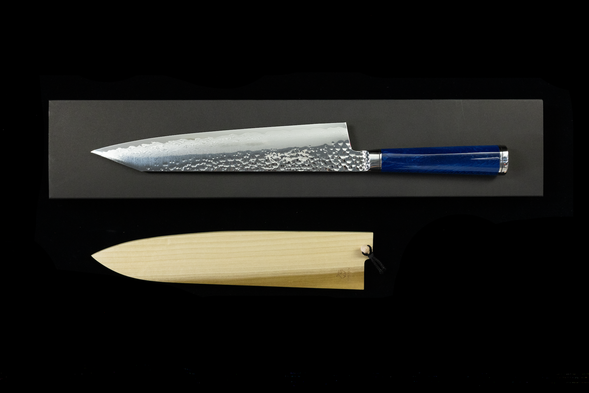 Souryurin 240mm Hammered Damascus Gyuto
