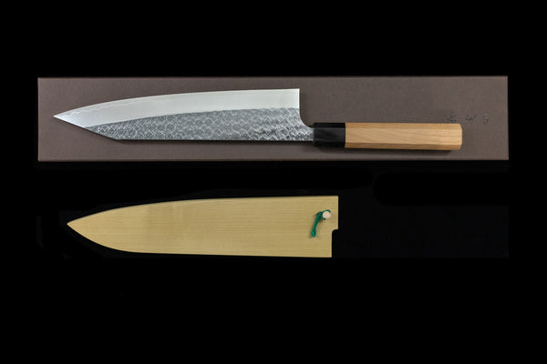 Yoshimi Echizen 240mm Stainless Clad SG2 Migaki Kiritsuke Wa-Gyuto