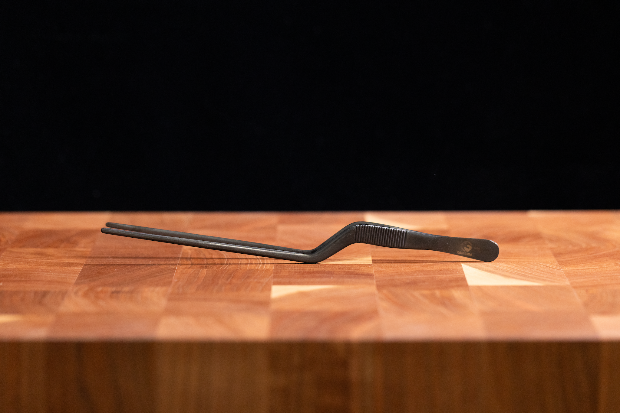Offset Plating Tweezers - 190mm Black