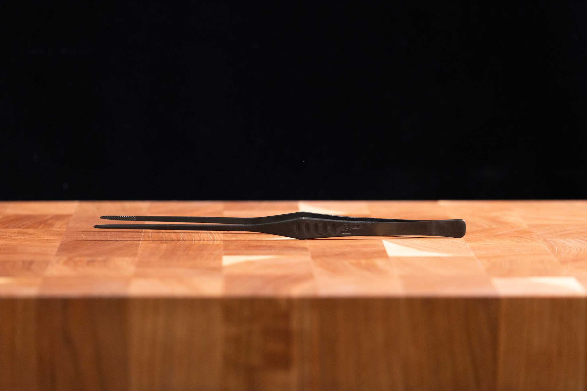 Straight Plating Tweezers - 210mm Black