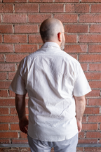 L'Ouvrier, Short-Sleeve Work Shirt - Natural