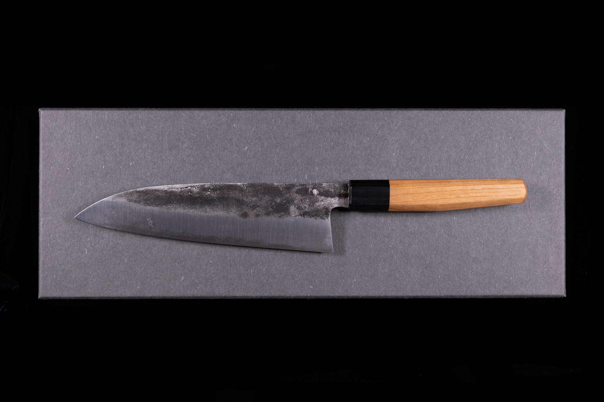 Asano Kajiya 200mm Stainless Clad White #1 Wa-Santoku