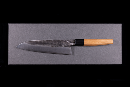 Asano Kajiya 200mm Stainless Clad White #1 Wa-Santoku