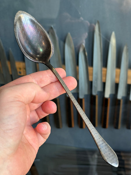 Gestura 01 Gunmetal Solid Spoon- Laser Engraved