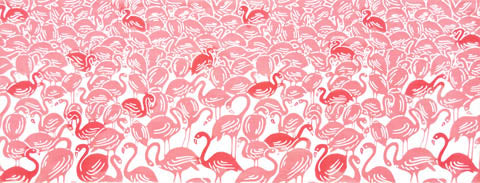 Tenugui - Flamingo
