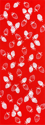 Tenugui - Strawberry (Red)