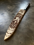 Instagram Special - Kochi 180mm Kurouchi Stainless Clad Carbon Wa-Petty