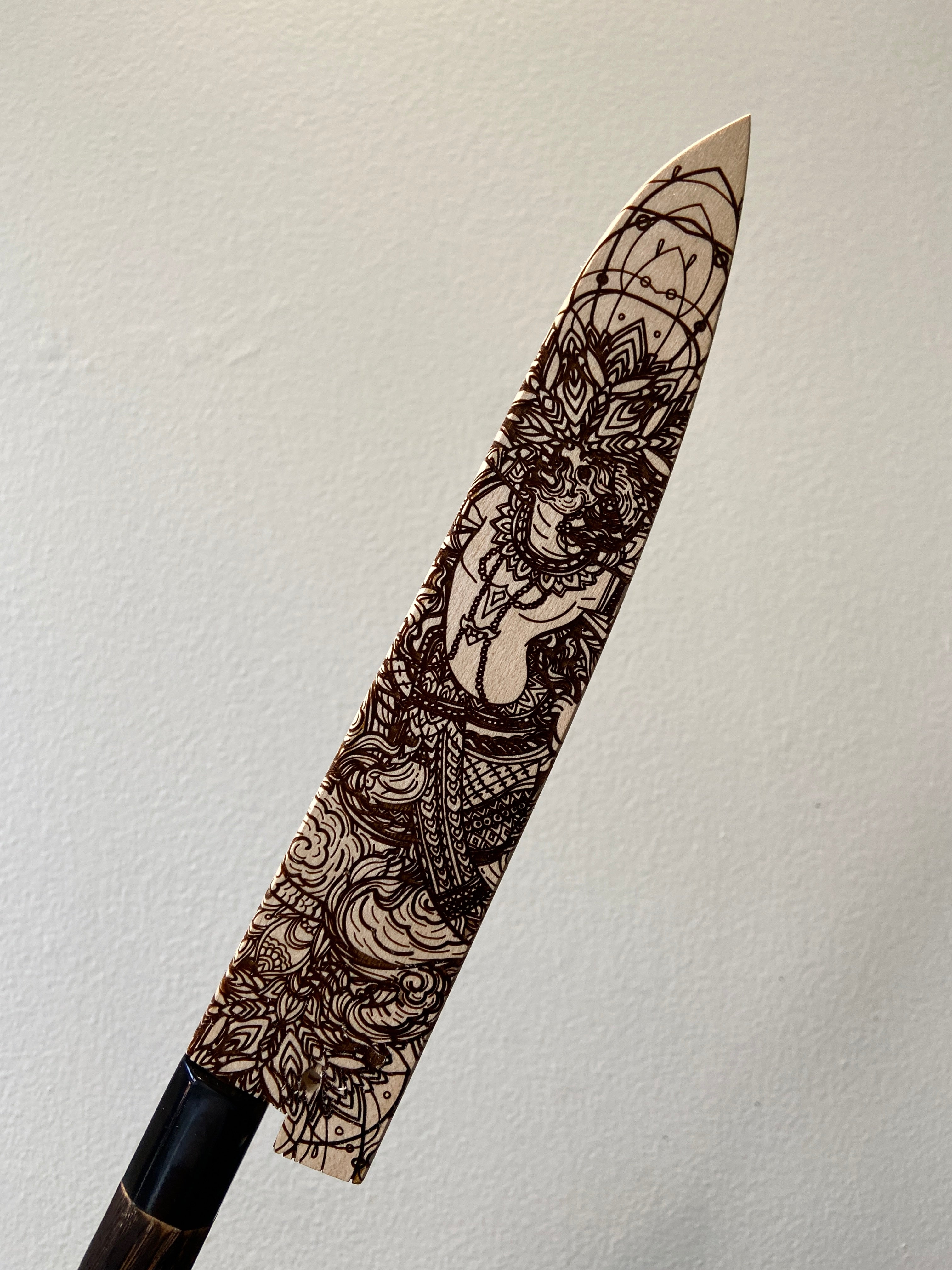 Instagram Special - Kochi 180mm Kurouchi Stainless Clad Carbon Wa-Petty