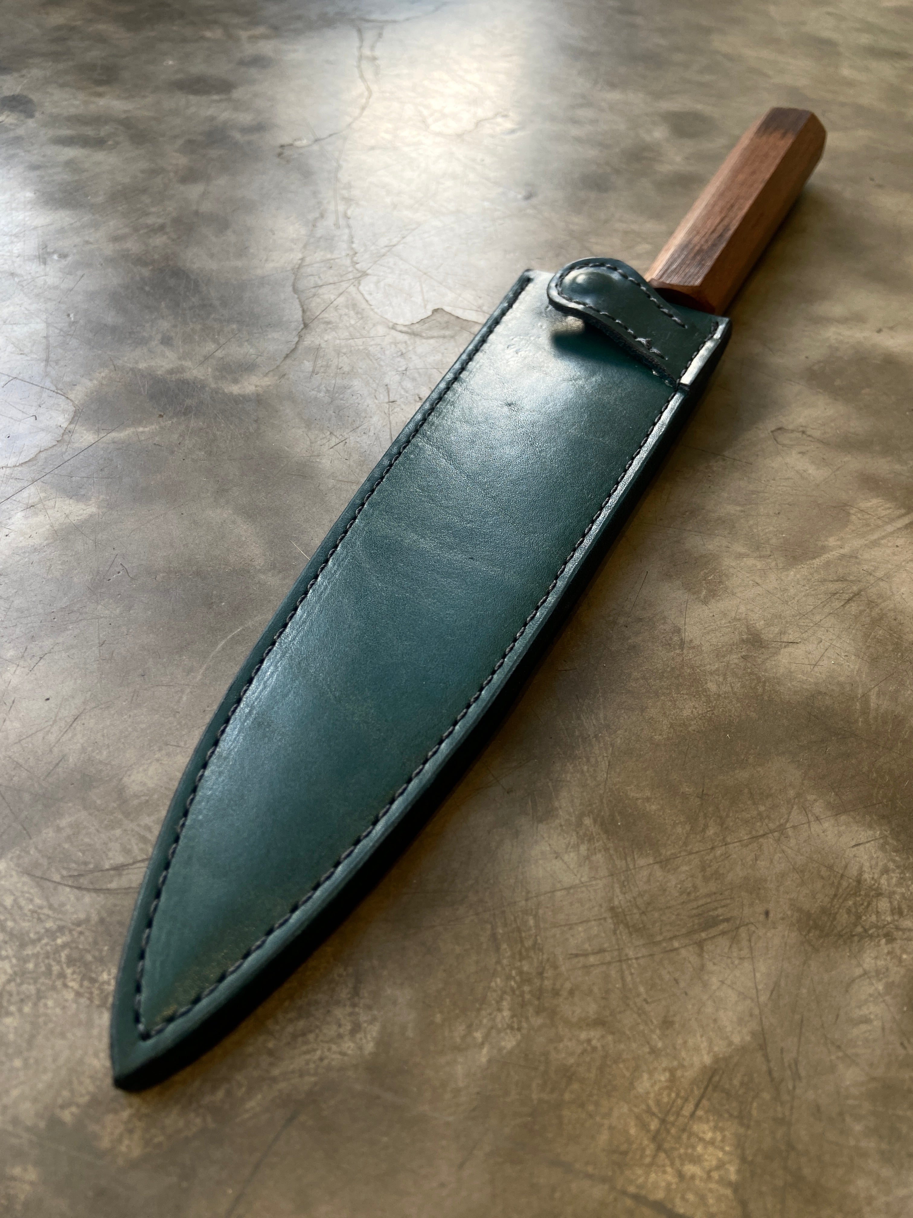 Jun 210mm Stainless Wa-Gyuto with Borneo Ironwood Handle