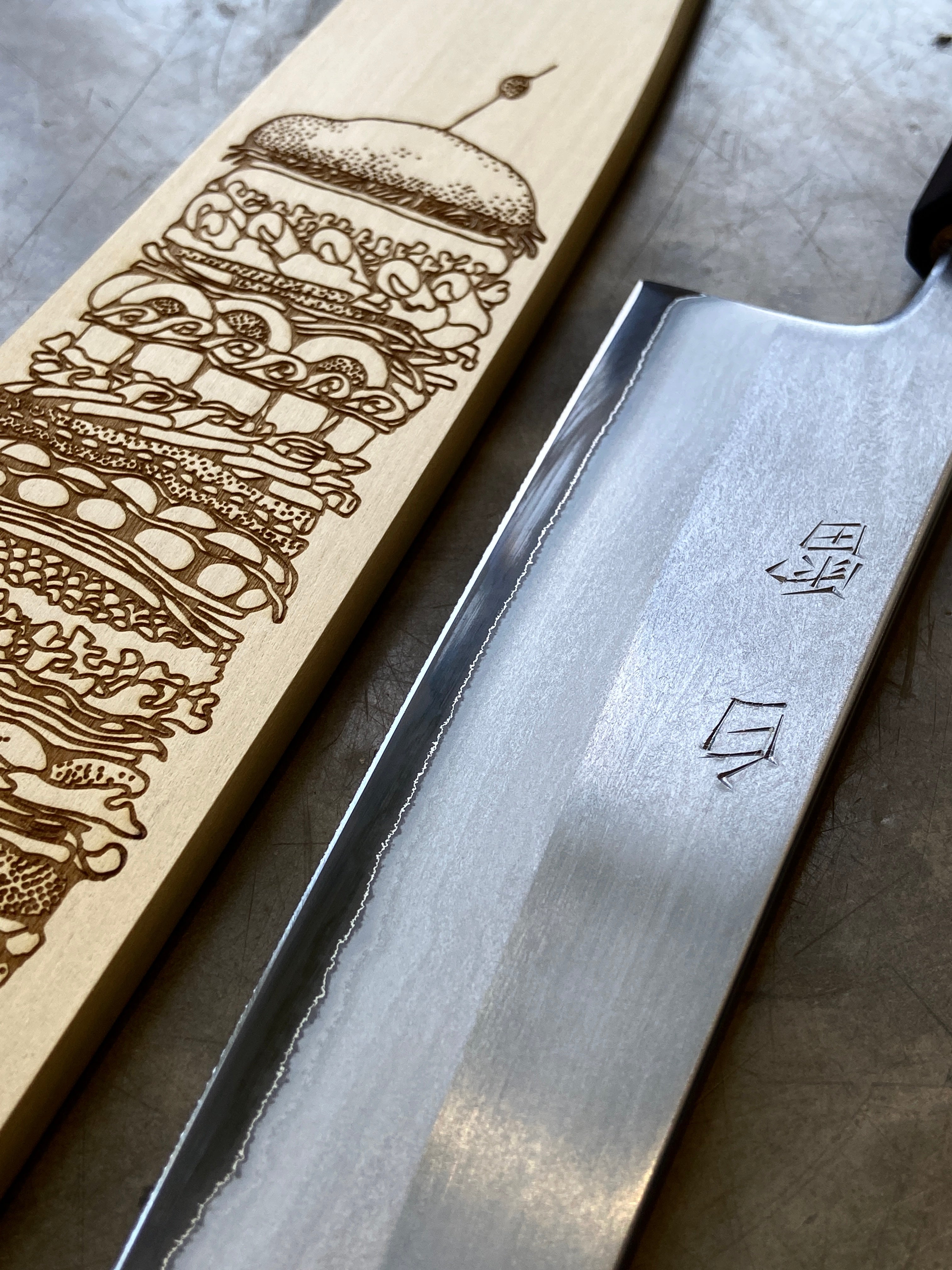 Instagram Special - Ikazuchi 240mm Stainless Clad White #1 Wa-Gyuto ver. 3