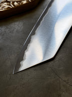 Instagram Special - Yoshimi Echizen 165mm Stainless Clad White #2 Migaki Santoku