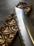 Instagram Special - Yoshimi Echizen 165mm Stainless Clad White #2 Migaki Santoku
