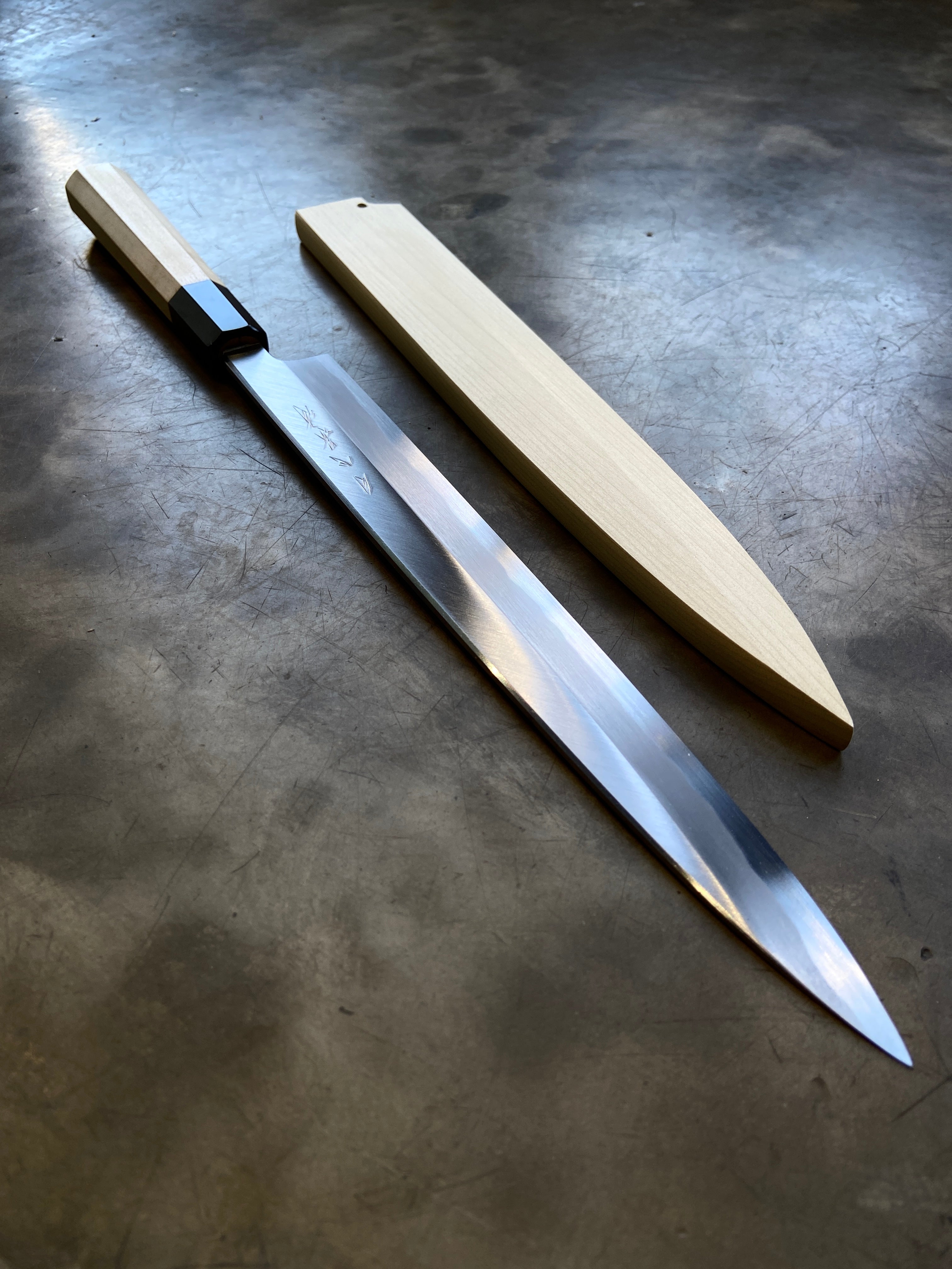 Gesshin Kagekiyo 270mm Blue #1 Left-Handed Yanagiba