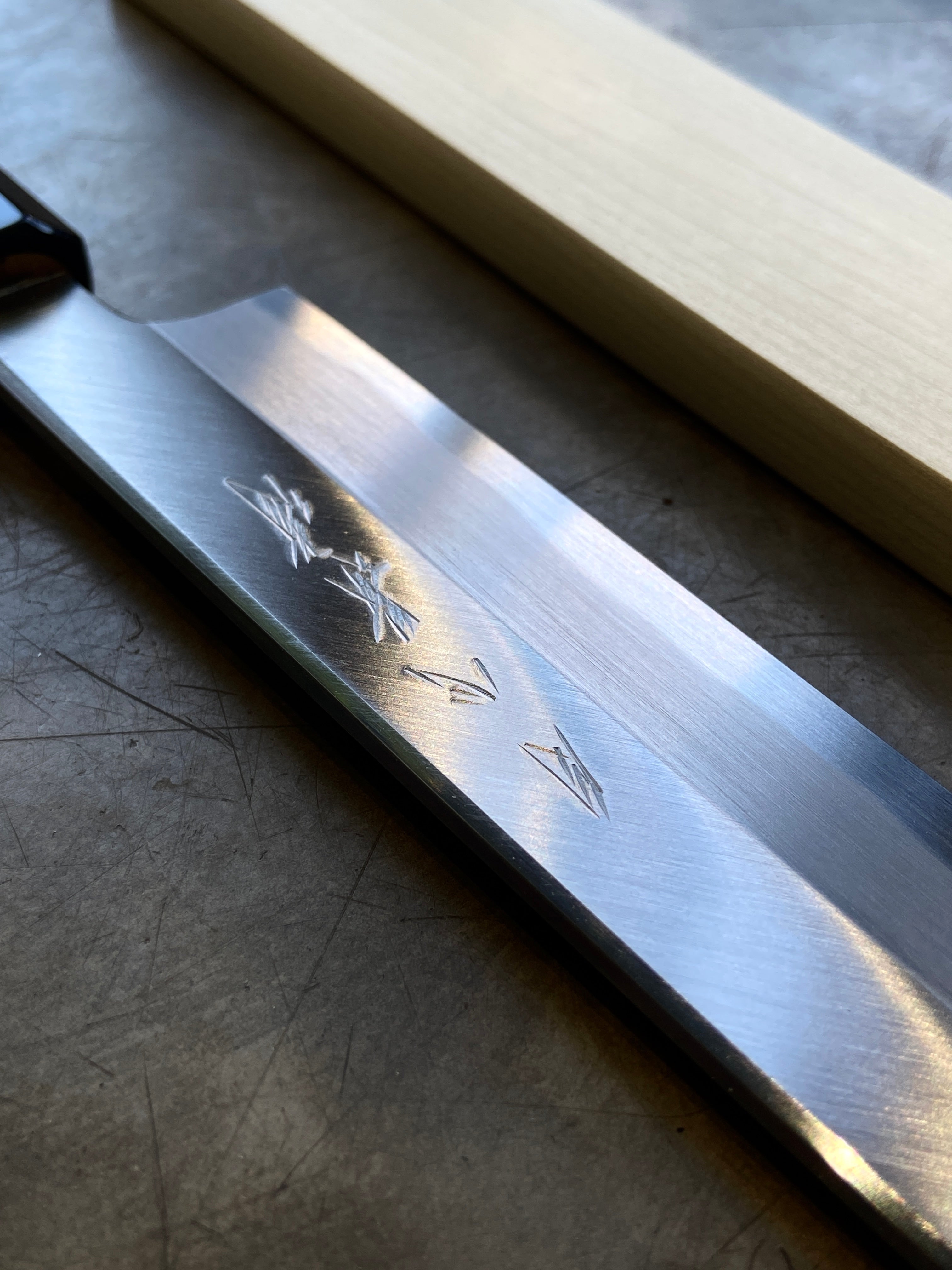Gesshin Kagekiyo 270mm Blue #1 Left-Handed Yanagiba