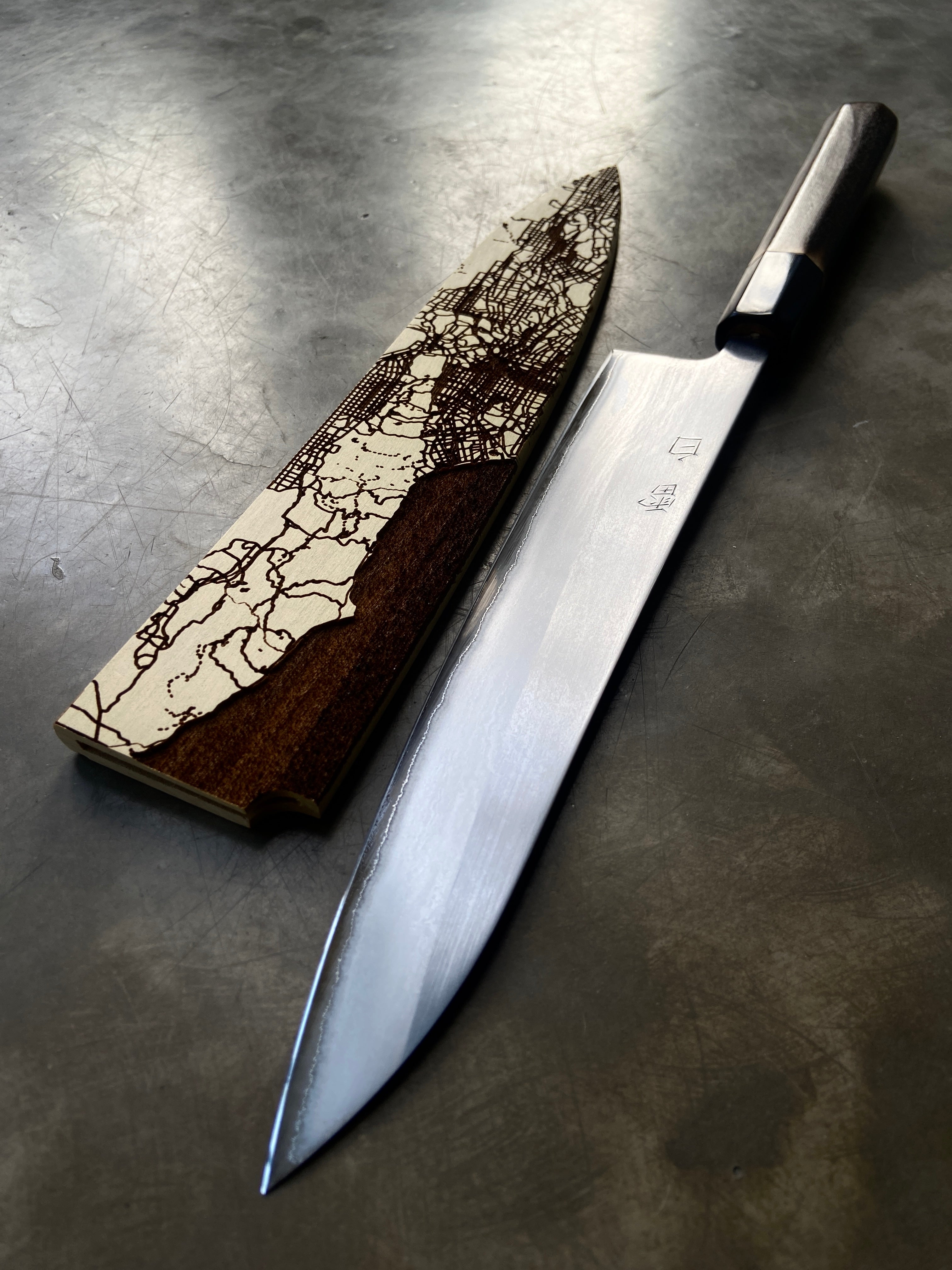 Instagram Special - Ikazuchi 240mm Stainless Clad White #1 Wa-Gyuto ver. 2