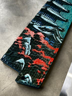 Tangetsu 210mm White #1 Kurouchi Wa-Gyuto with Hand-Painted Saya