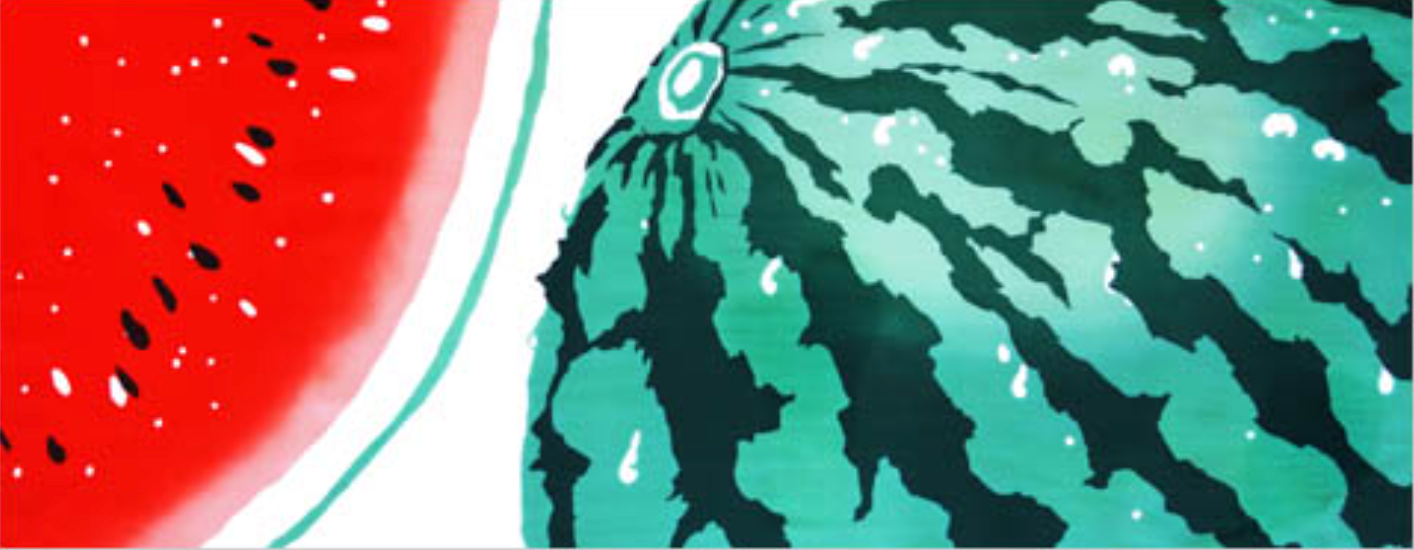 Tenugui - Suika (Watermelon)