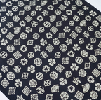 Tenugui - Kabuki Pattern (Black)