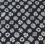 Tenugui - Kabuki Pattern (Black)
