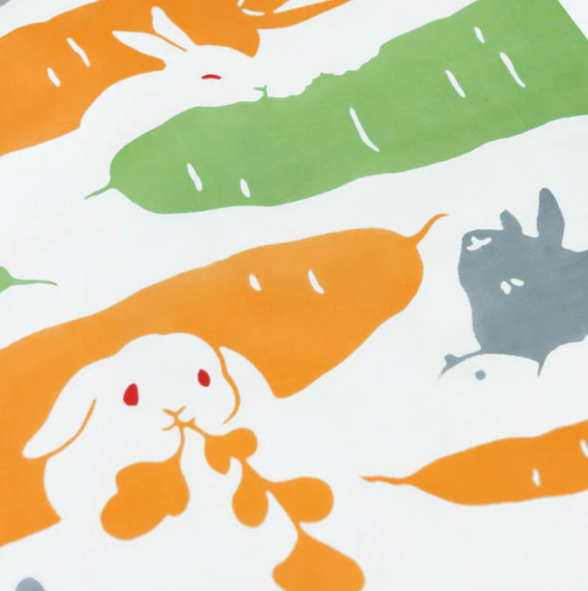 Tenugui - Usagi Batake (Field of Rabbits)