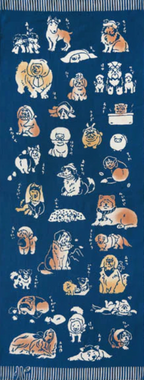 Tenugui - Tenugui Inu (Dogs and Tenugui)