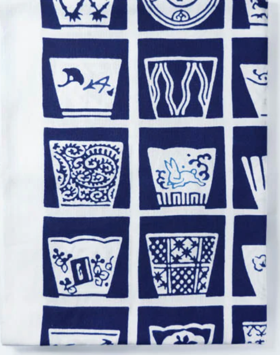 Tenugui - Sobachoko (Sake Cups)