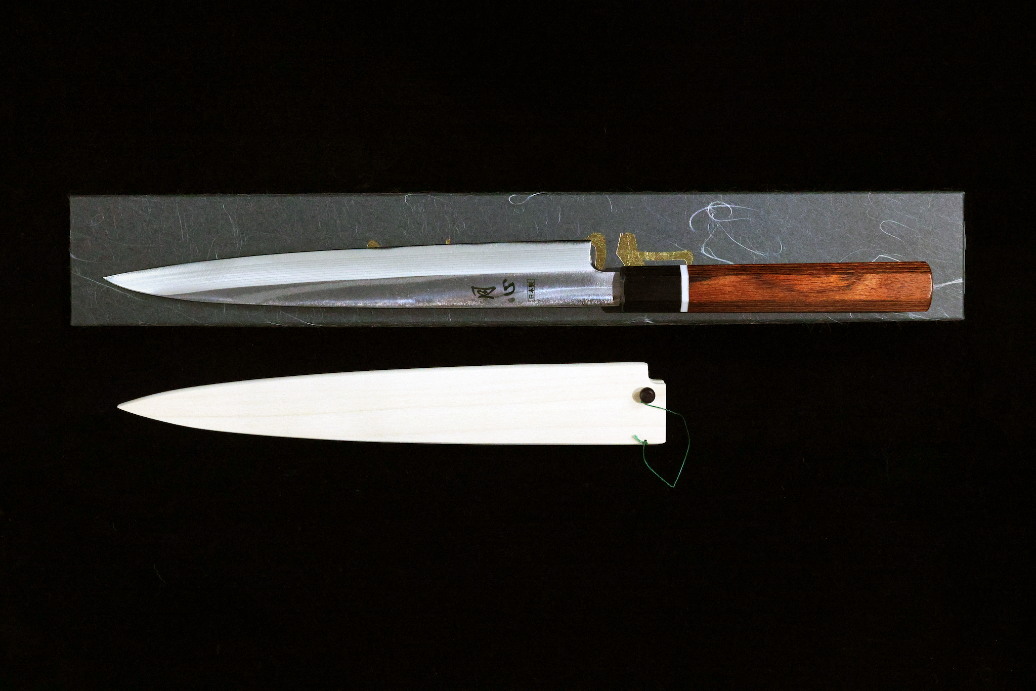 Gesshin Stainless Damascus 240mm Yanagiba