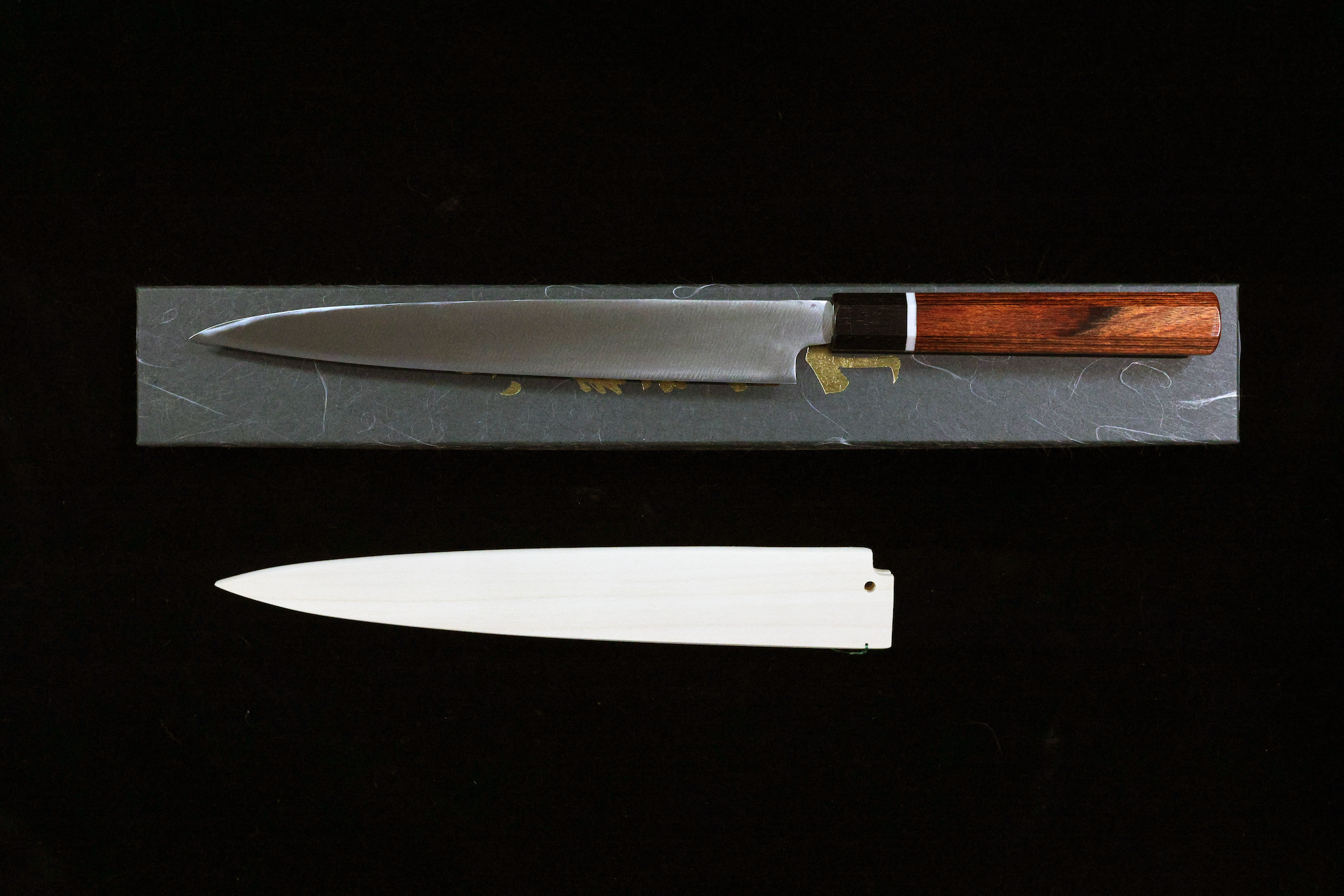 Gesshin Stainless Damascus 240mm Yanagiba