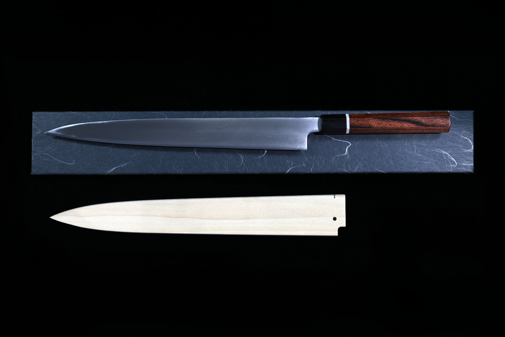 Gesshin Stainless Damascus 300mm Yanagiba