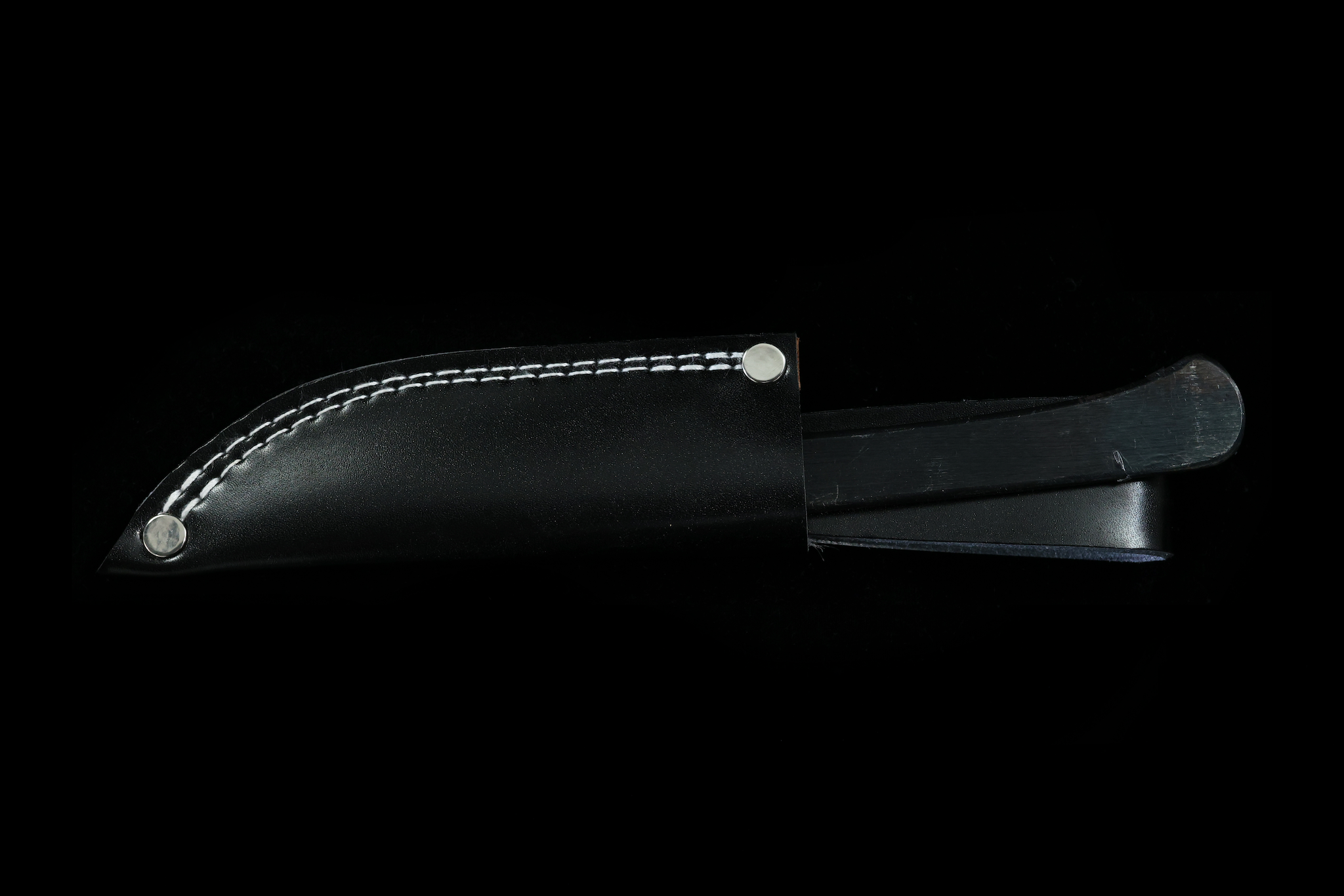 Zakuri 100mm Blue #2 Kurouchi Damascus Utility Knife