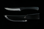 Zakuri 100mm Blue #2 Kurouchi Damascus Utility Knife