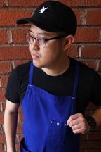 White Bark Workwear Full Cross-Back Apron - Egyptian Indigo