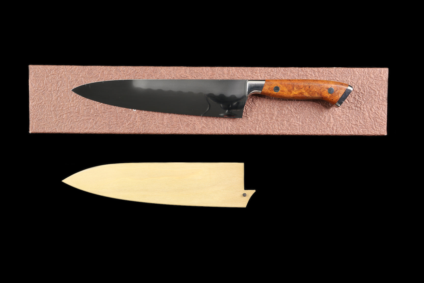 Gesshin Ittetsu 210mm White #2 Honyaki Gyuto with Desert Ironwood Handle