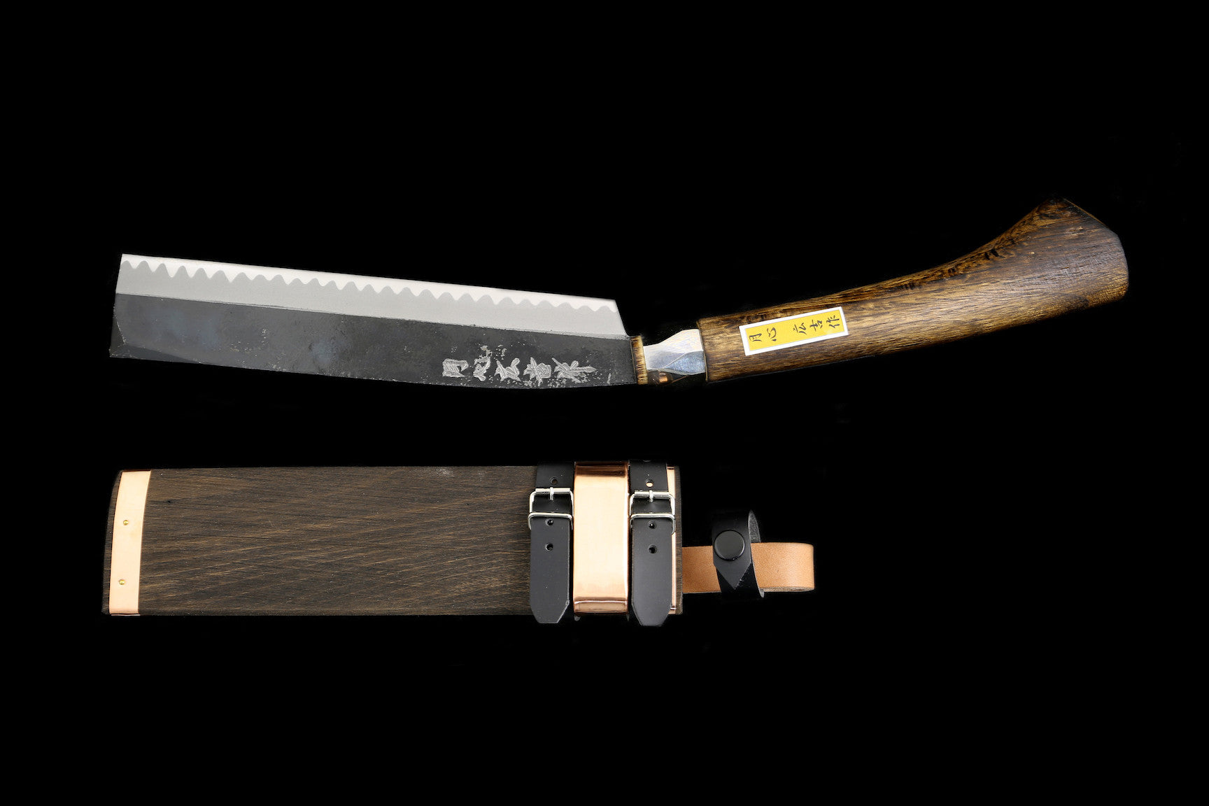 Gesshin Outdoor 210mm Blue #2 Kurouchi Koshi-Nata