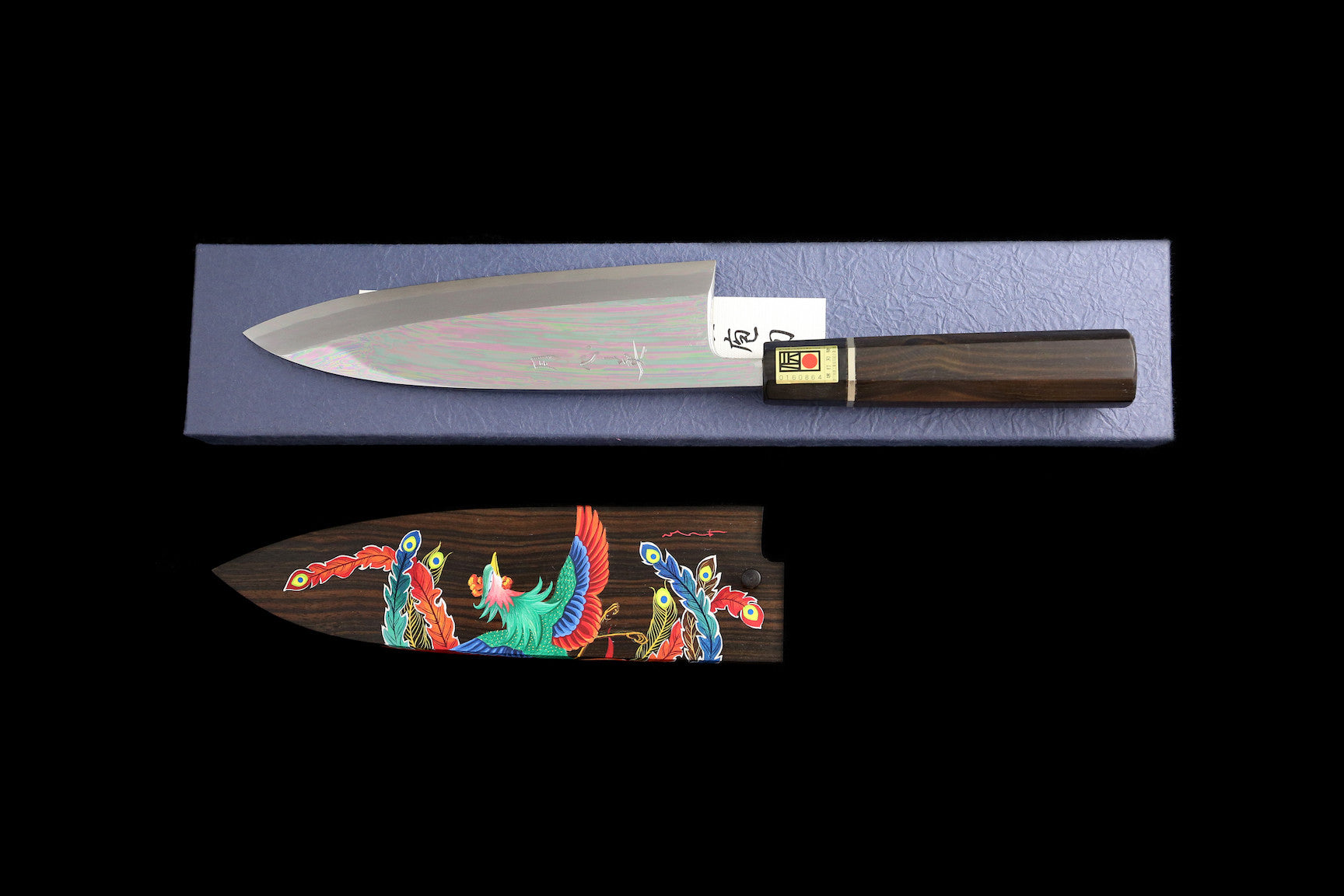 Gesshin Hide Blue #1 Phoenix 300mm Yanagiba and 210mm Deba Set