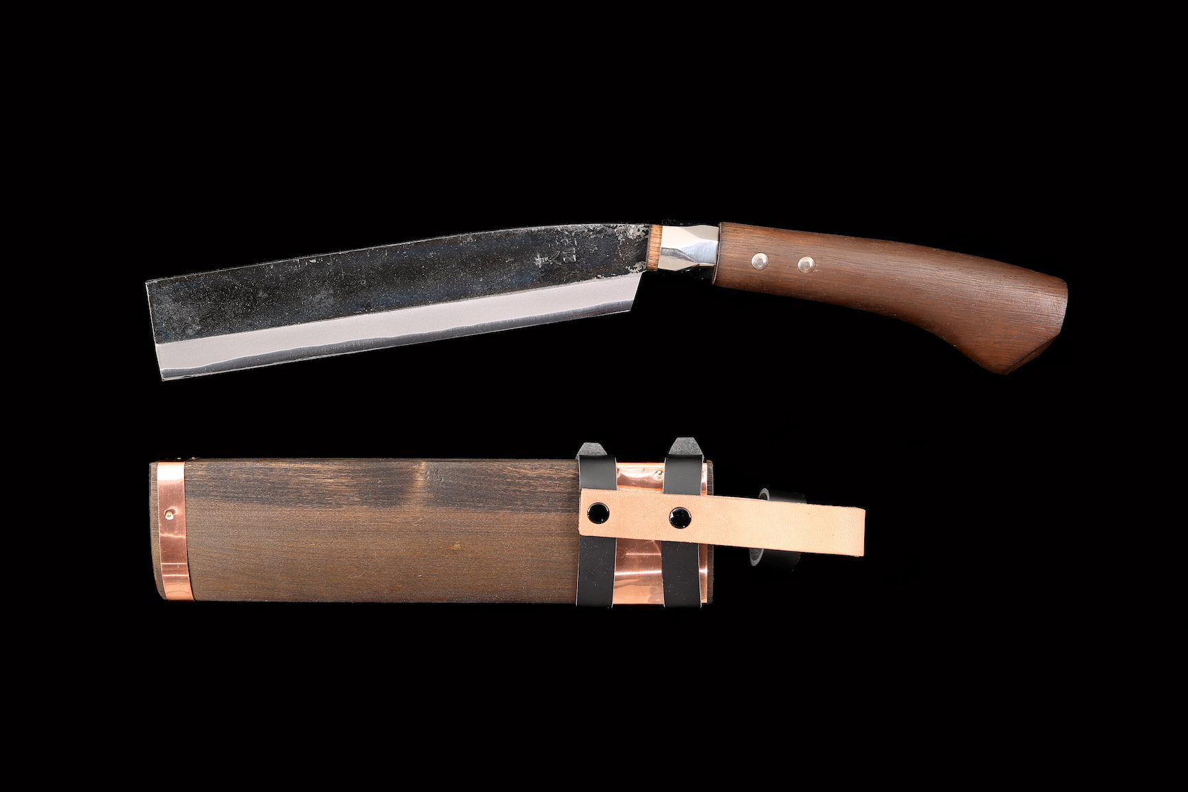 Gesshin Outdoor 210mm Blue #2 Kurouchi Koshi-Nata