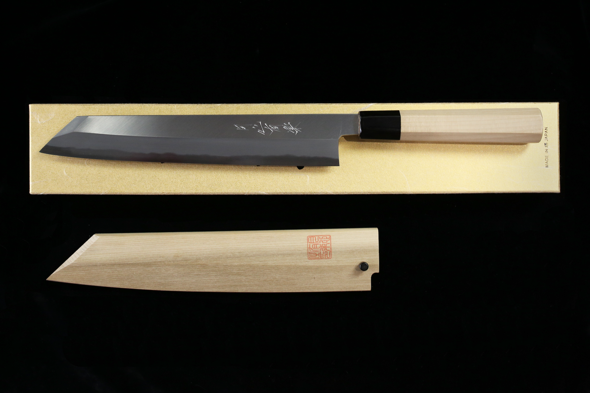 Gesshin Uraku 270mm Blue #2 Left-Handed Kiritsuke