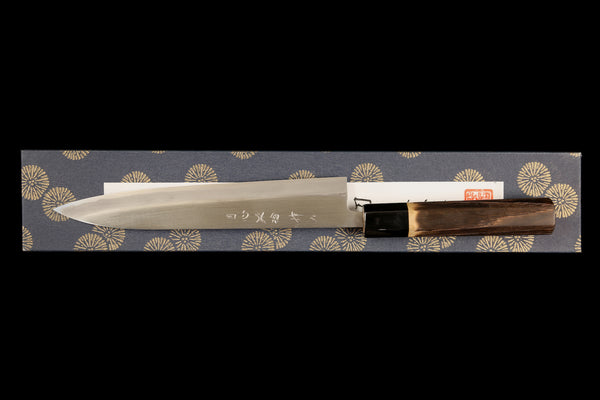 Gesshin Heiji 210mm Semi-Stainless Wa-Sujihiki (No Saya)
