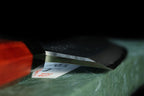 Gesshin Uraku 195mm White #2 Deba with Red Lacquerware Handle and Saya