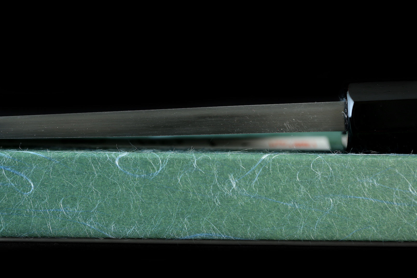 Gesshin Uraku 195mm White #2 Deba with Red Lacquerware Handle and Saya