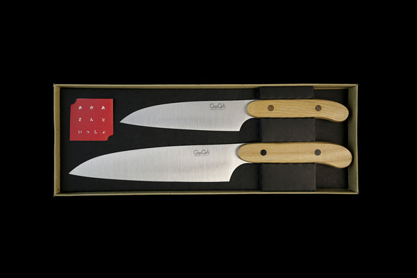 Couteau santoku japonais Kanetsugu Saiun 17cm damas 65 couches
