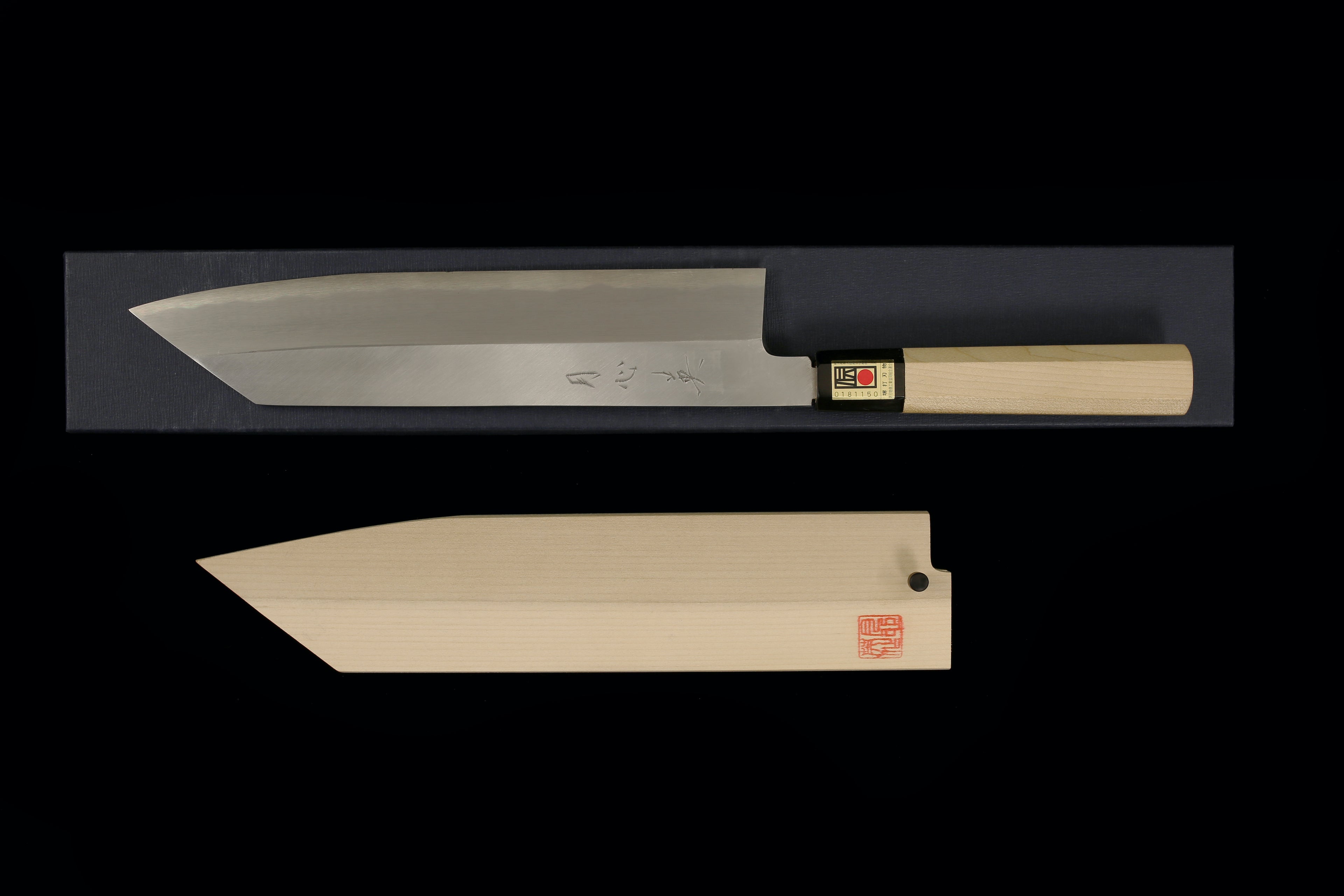 Gesshin Hide 270mm Blue #1 Extra Tall Kiritsuke