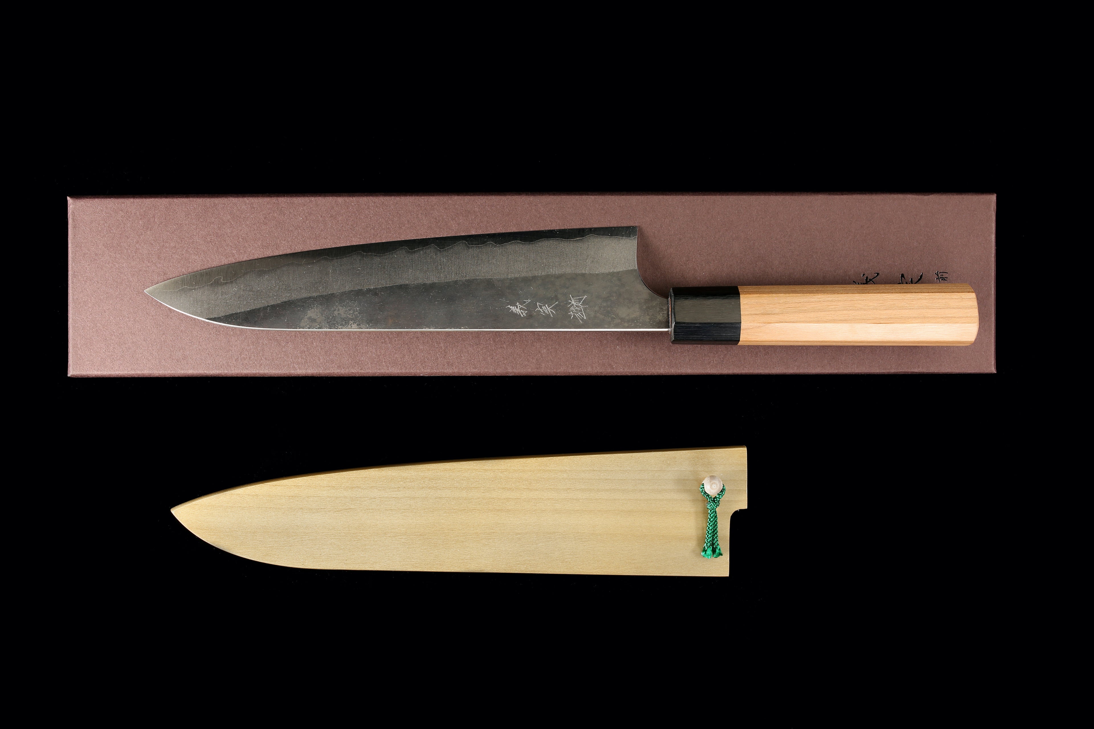 Yoshimi Echizen 210mm Stainless Clad Blue Super Kurouchi Wa-Gyuto
