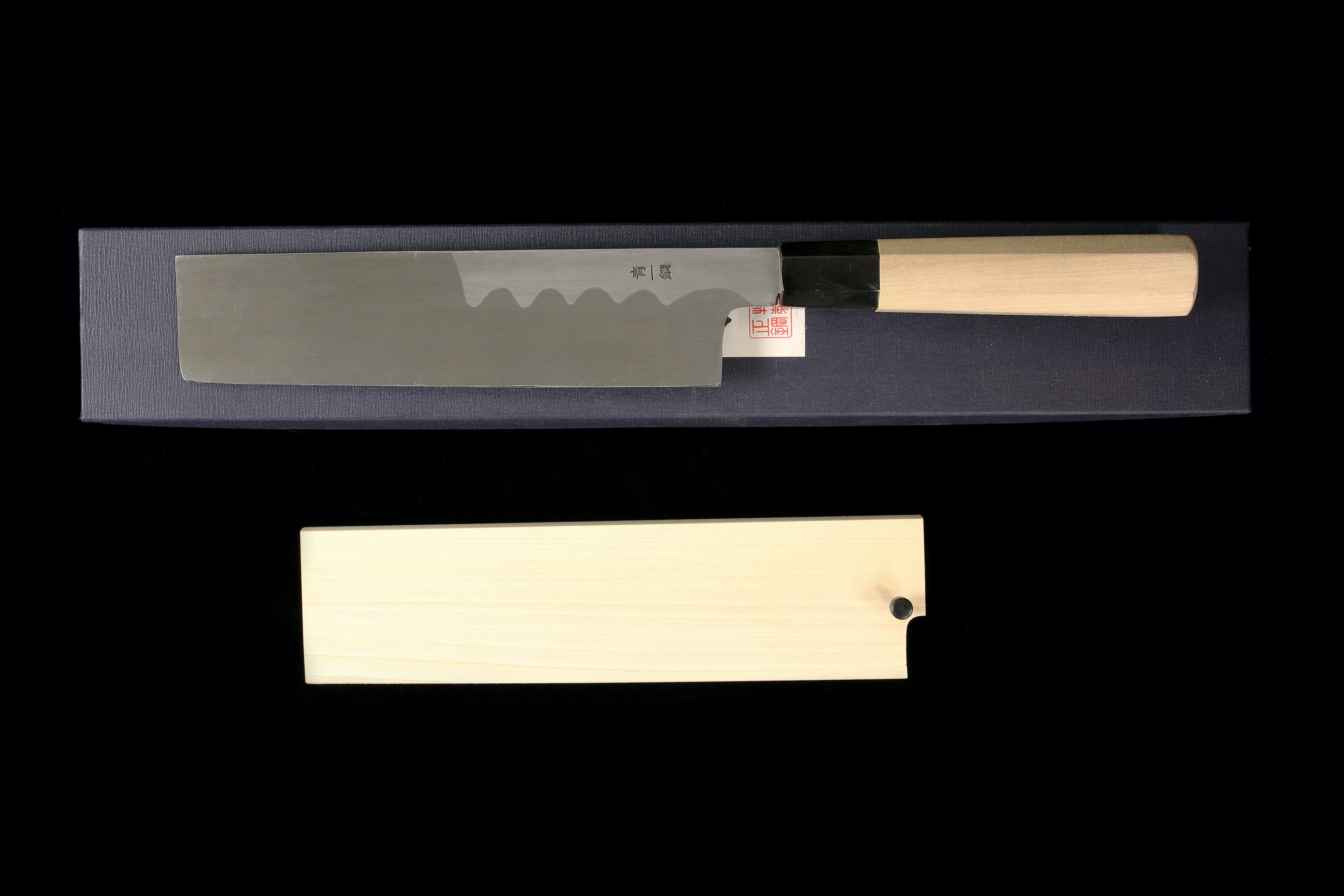 Gesshin Hide 210mm Blue #1 Hon-Kasumi Kakugata Usuba
