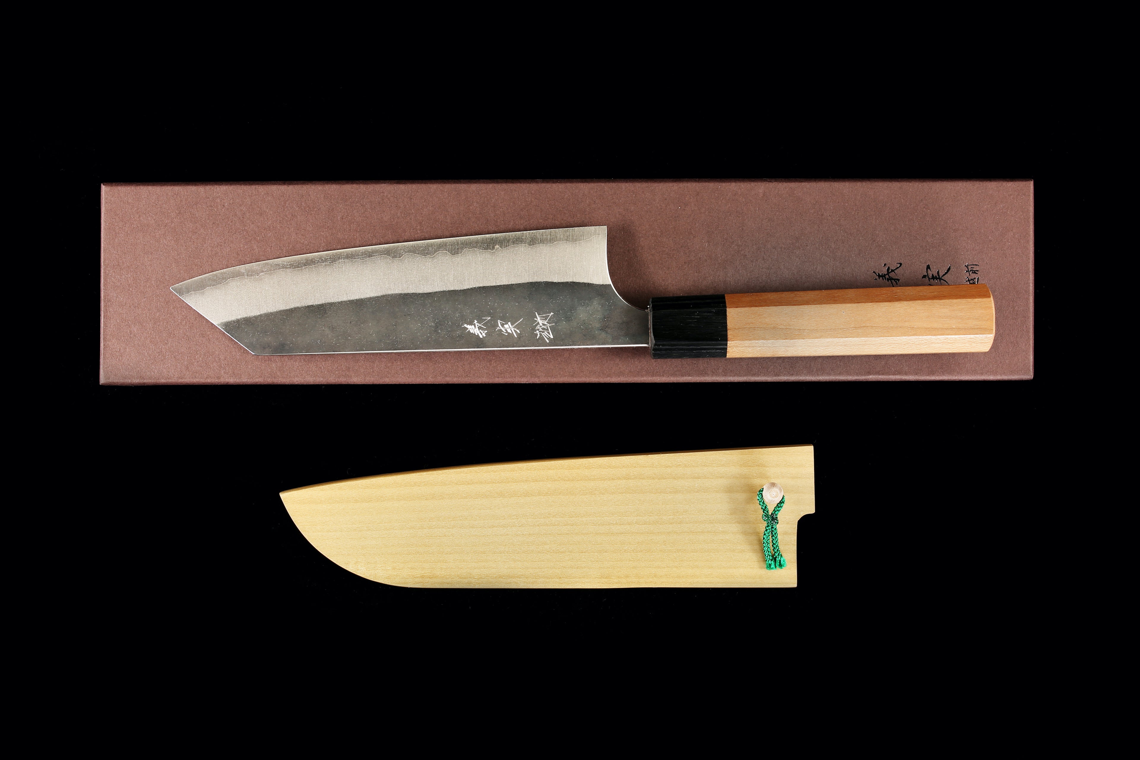 Yoshimi Echizen 165mm Stainless Clad Blue Super Kurouchi Santoku