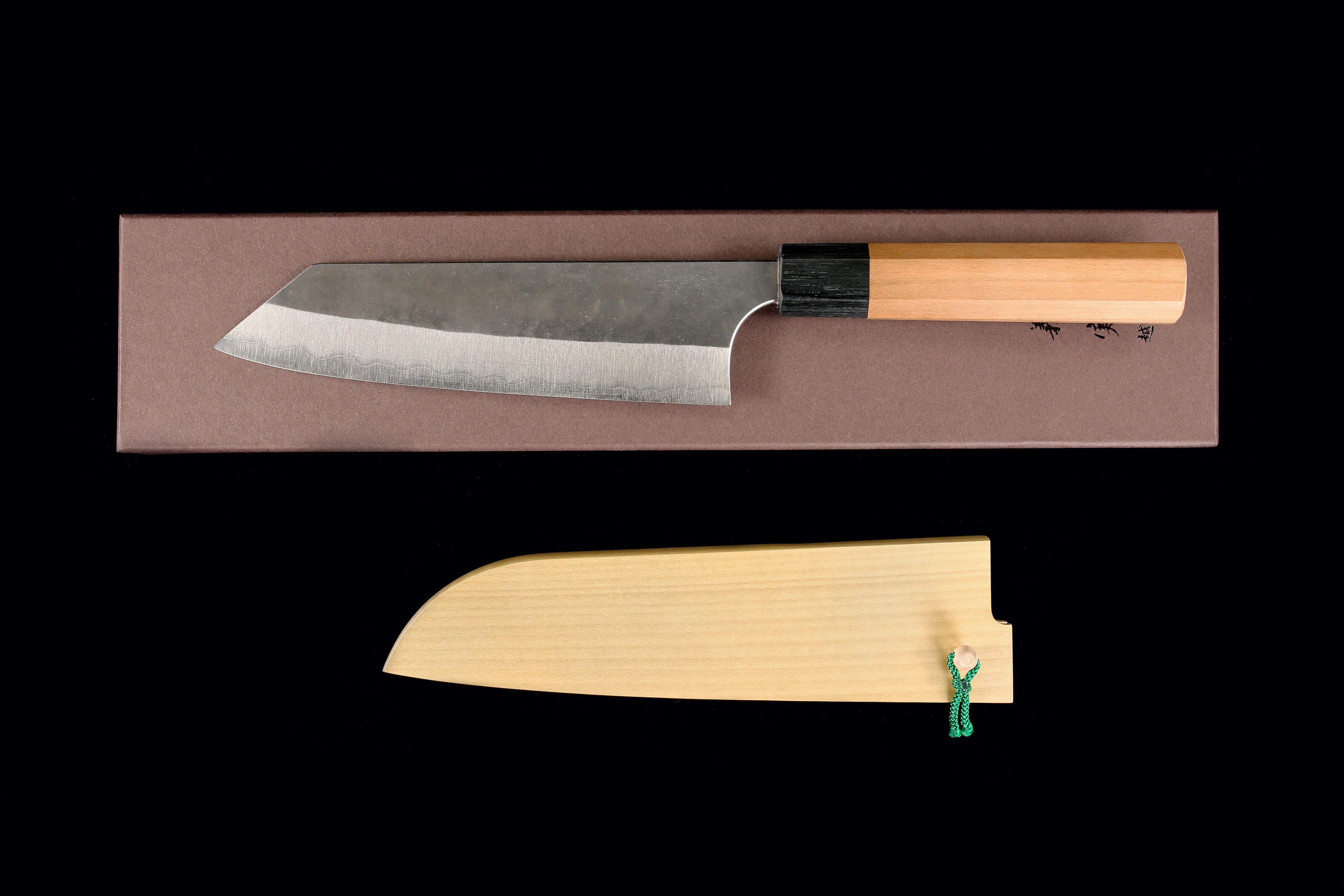 Yoshimi Echizen 165mm Stainless Clad Blue Super Kurouchi Santoku