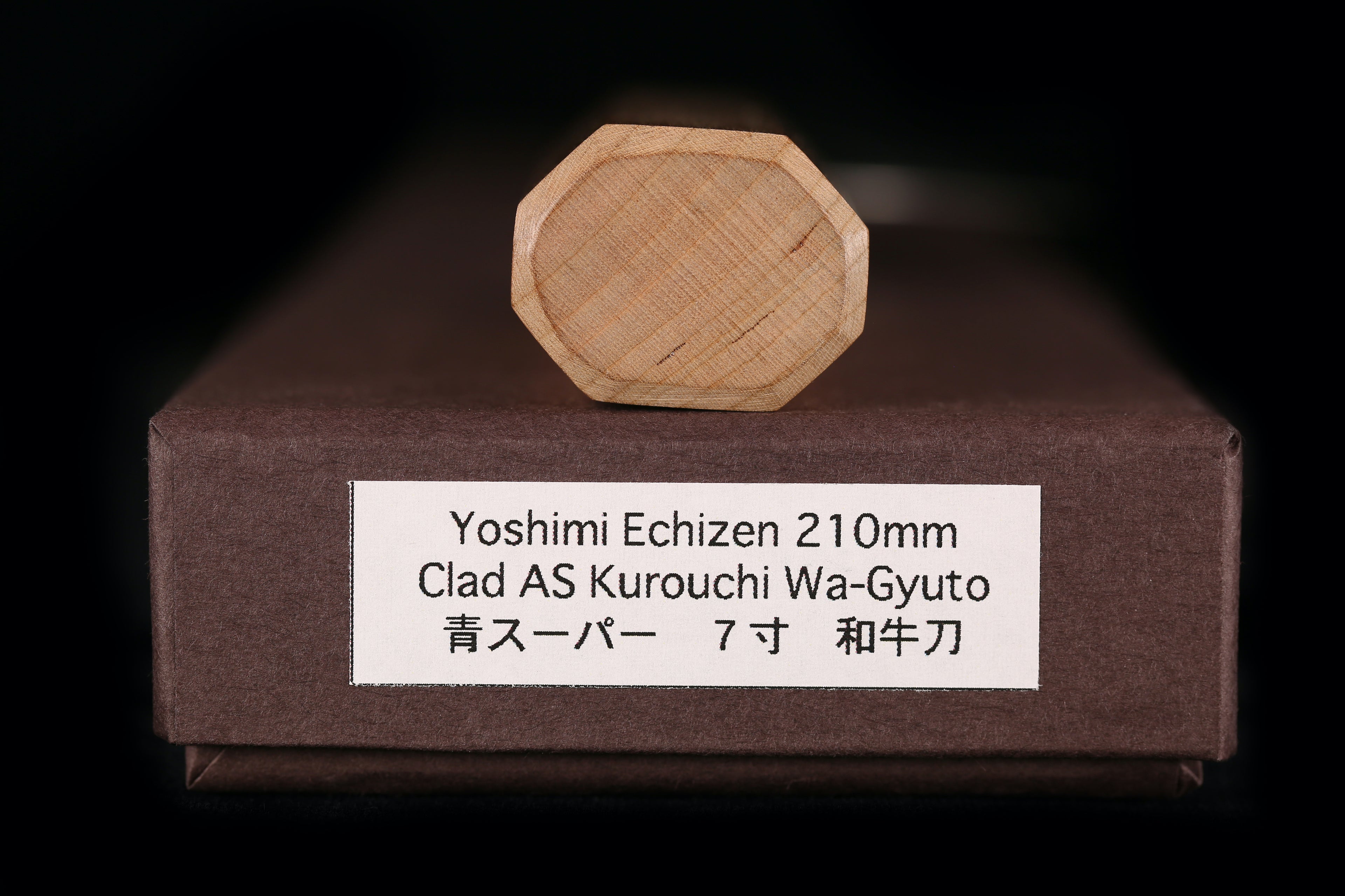 Yoshimi Echizen 210mm Stainless Clad Blue Super Kurouchi Wa-Gyuto