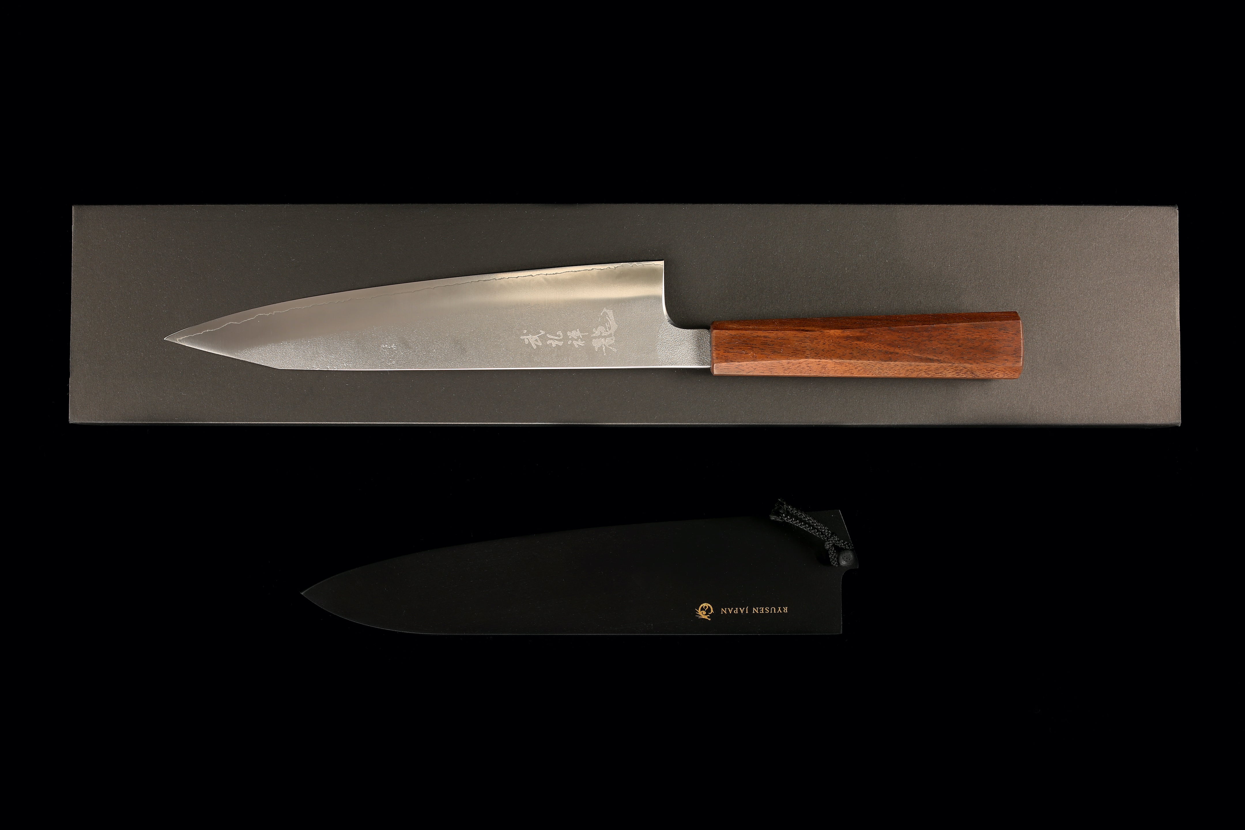 Nami Steak Knife Set 4PC Set Mahogany - Japanese Knife Imports