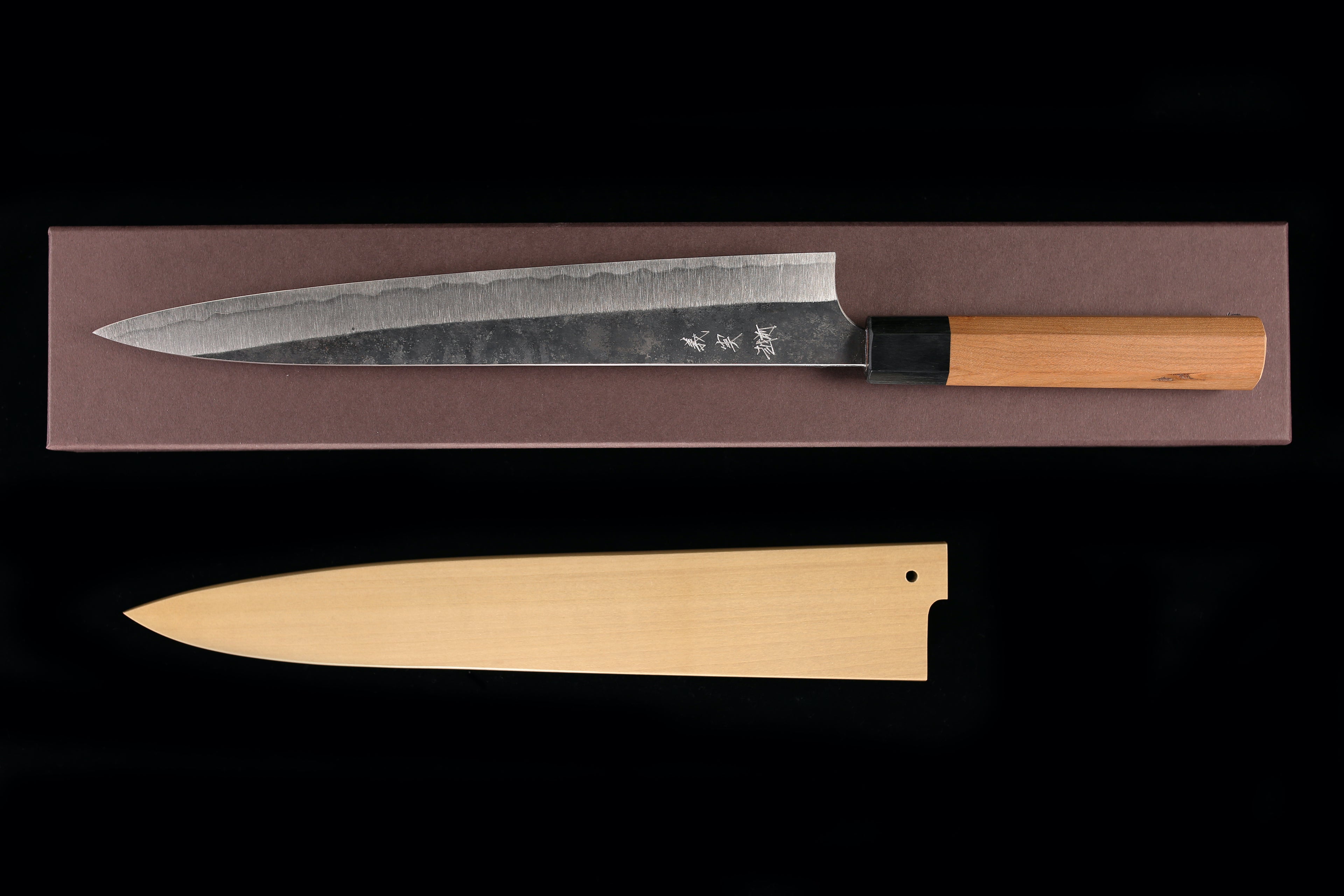Yoshimi Echizen 270mm Stainless Clad Blue Super Kurouchi Wa-Sujihiki