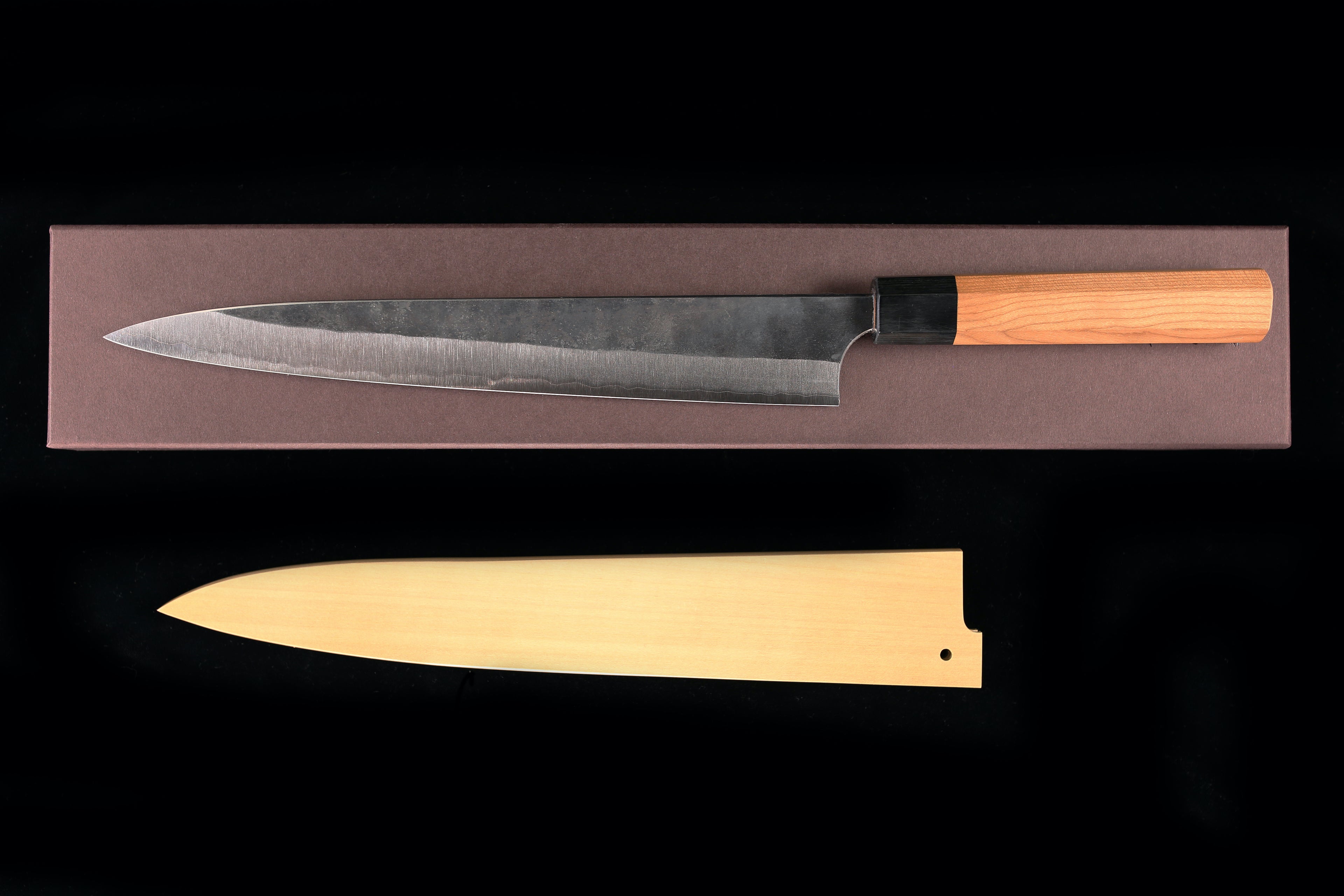 Yoshimi Echizen 270mm Stainless Clad Blue Super Kurouchi Wa-Sujihiki